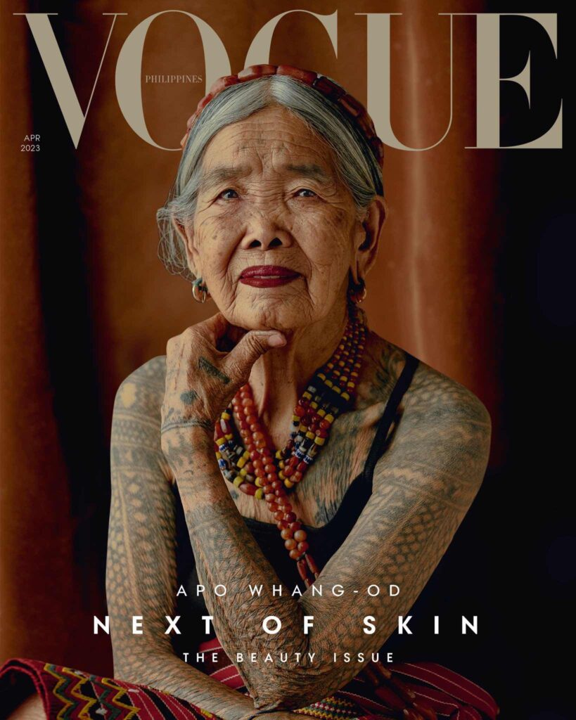 Apo Whang-Od on the cover of Vogue Philippines