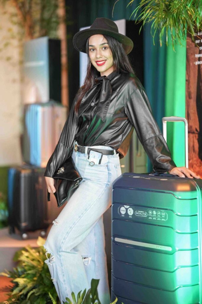 Miss Philippines Earth 2021 Naelah Alshorbaji for Samsonite