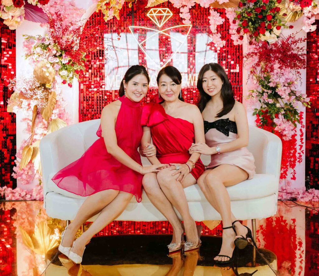 The women behind Mei Diamond Jewelry: Founder and CEO Amy Chong with daughters Yanyan and Nereen.