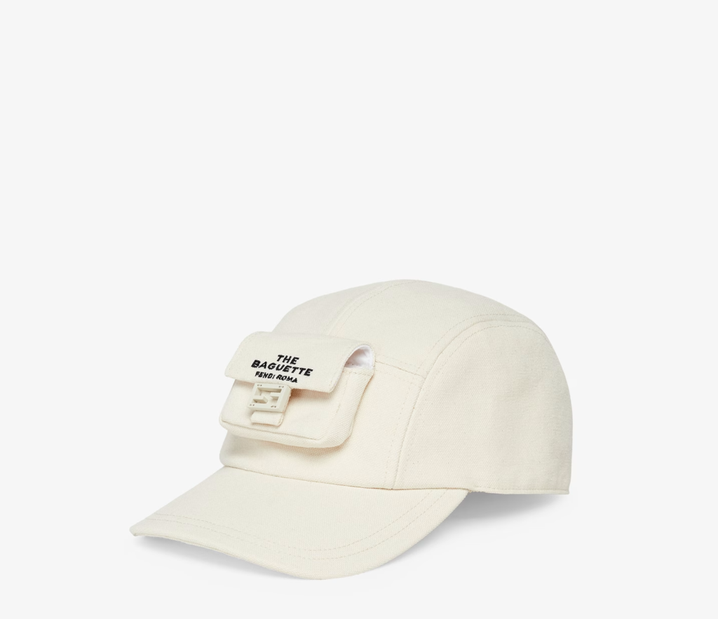 Canvas FENDI by Marc Jacobs baseball cap in white