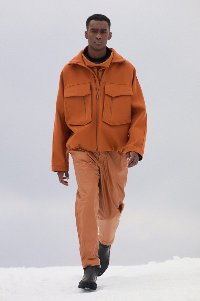 Milan Menswear: Prada Tabarro coat 