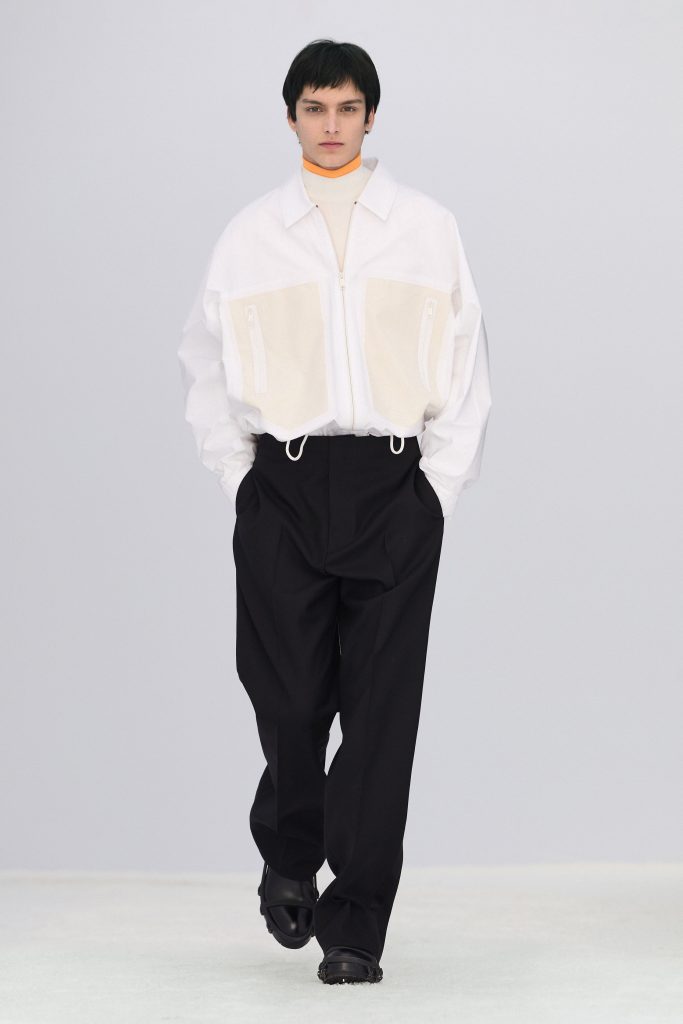 Milan Menswear: Prada white and black