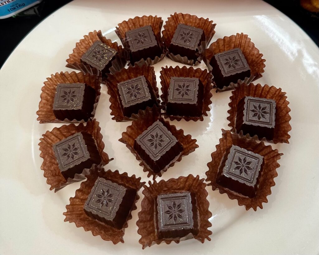 chocolate delight Chocolate cubes with Batwan jam at Negros Trade Fair