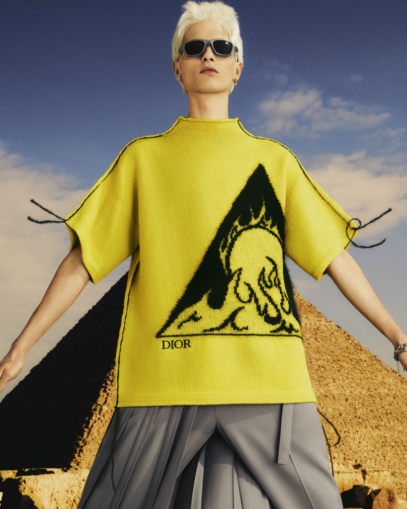 Dior's Fall 2023 campaign Yellow