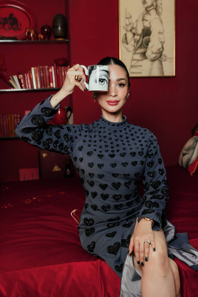 Heart Evangelista at the grand museum house in Milan