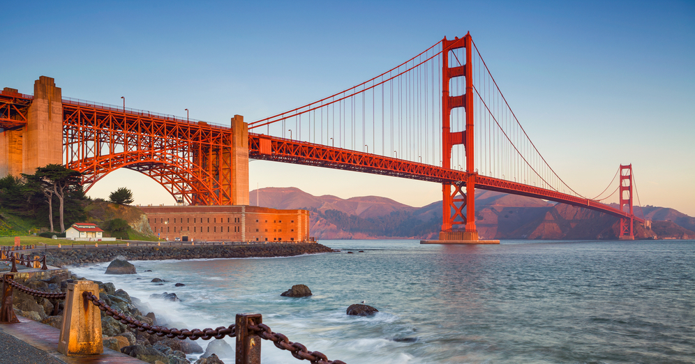 Golden Gate Bridge and Golden Gate Park, San Francisco
