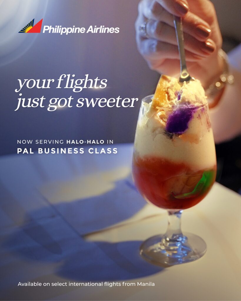Philippine Airlines (PAL) Business Class halo-halo