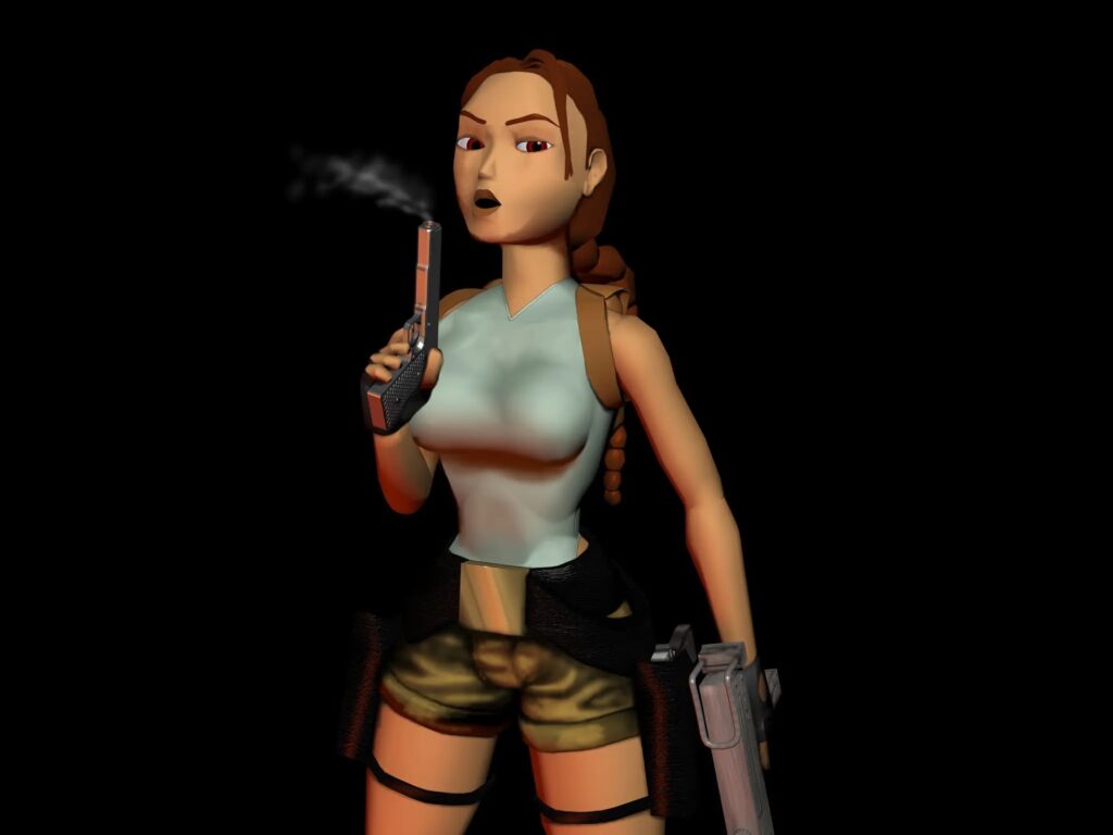 Lara Croft video game character